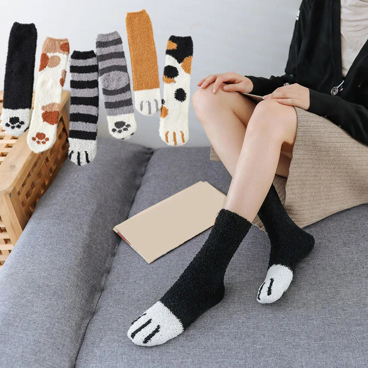 Pawfectly Cozy Cat Claw Socks (Six Pack Bundle)