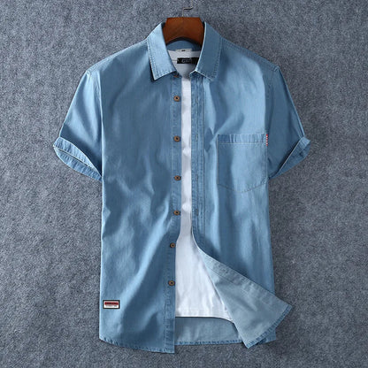 Maritime Elegance Short Sleeve Shirt