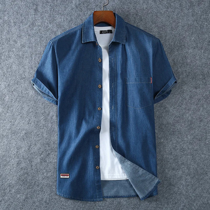 Maritime Elegance Short Sleeve Shirt