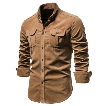 Well-Fit Organic Cotton Corduroy Shirt