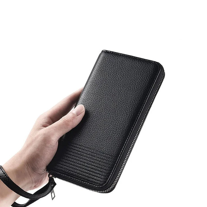 Clairfort Business Wallet - RFID Blocking Leather Clutch & Card Holder