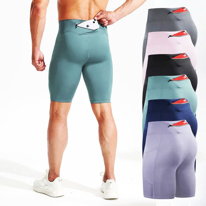 EliteSport - Quick Drying Men Compression Shorts with Extra Pockets