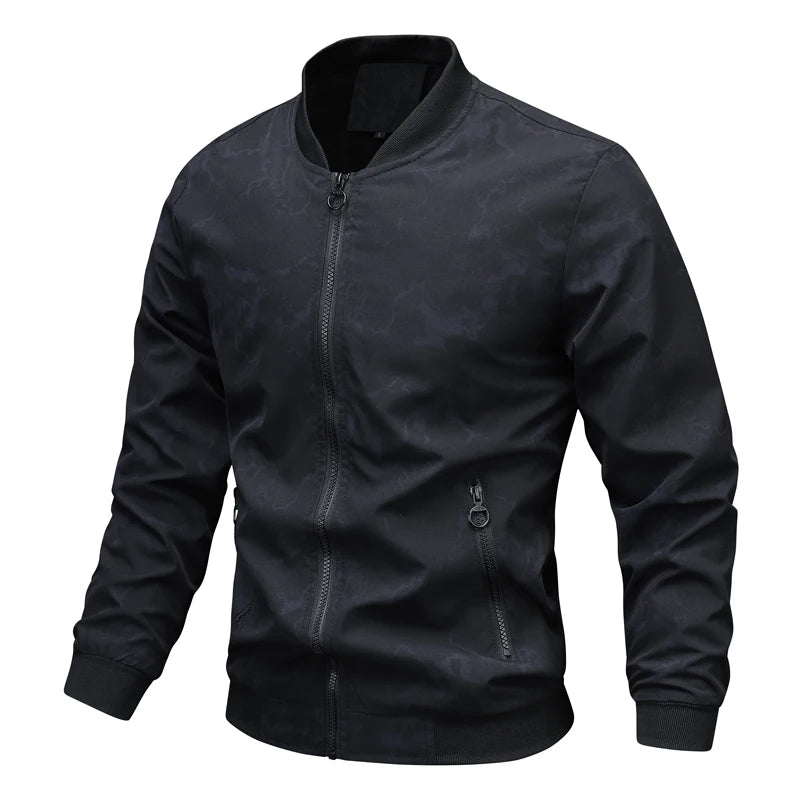 Men's Thin Windbreaker Bomber Jacket