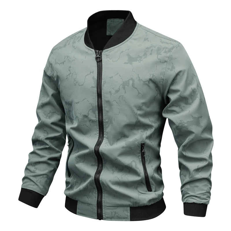 Men's Thin Windbreaker Bomber Jacket