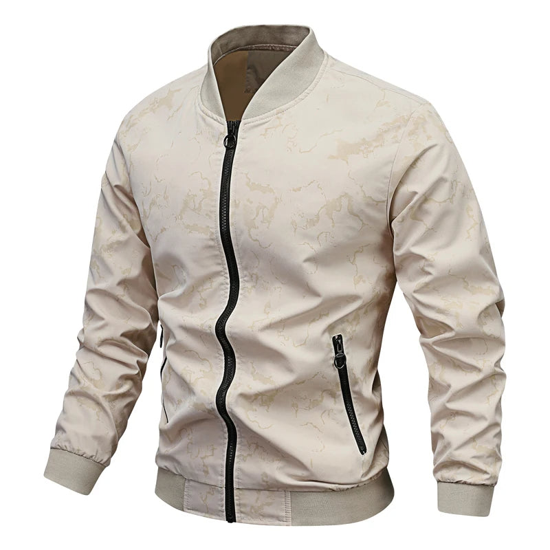 Men's Thin Windbreaker Bomber Jacket