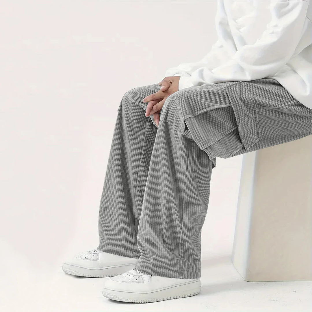 Venturo Corduroy Straight-Leg Pants