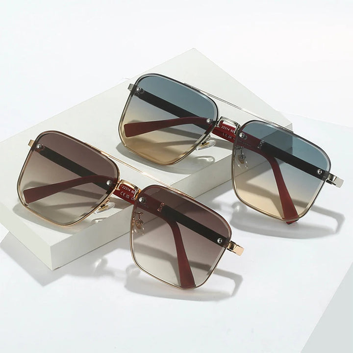 Vintage Luxe Square Sunglasses