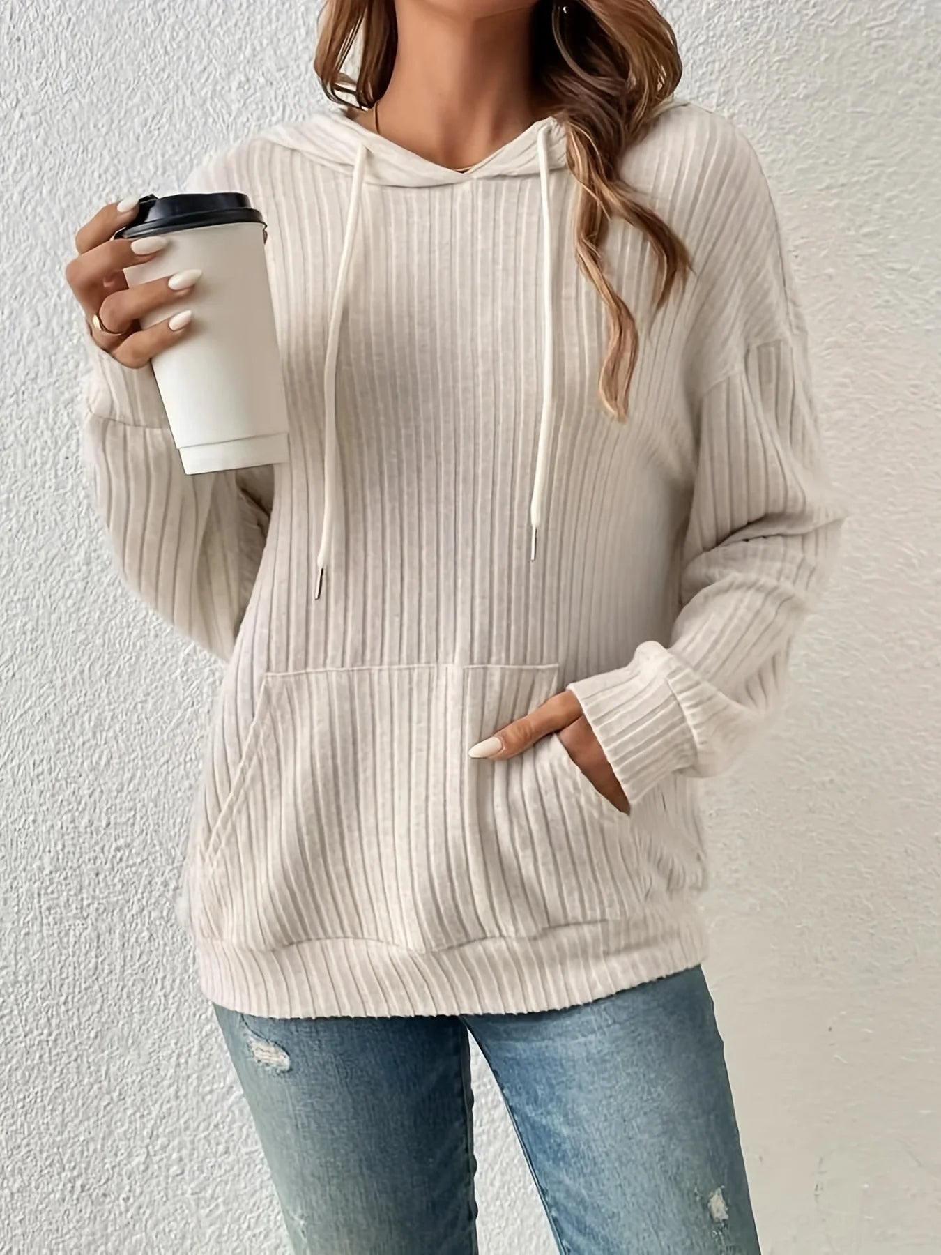 Giulia Cozy Ribbed Hoodie