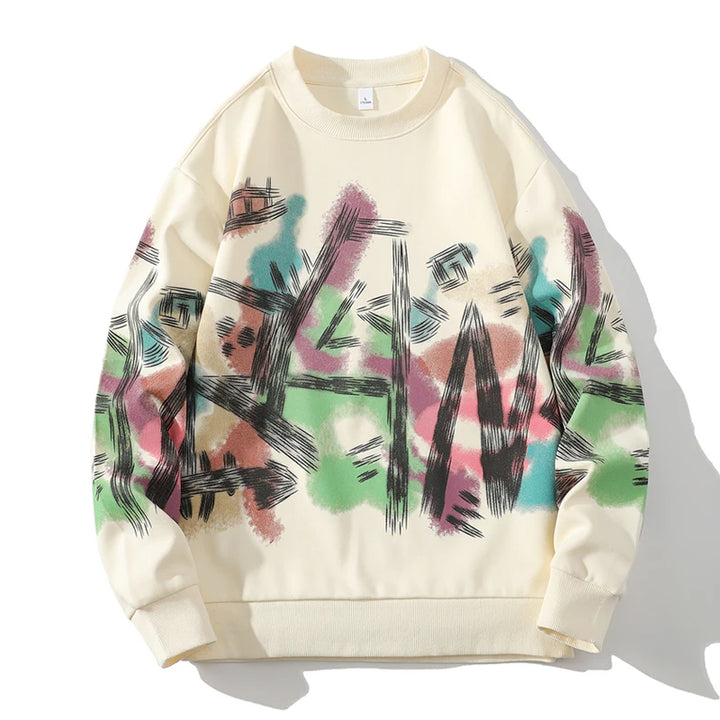 Urban Graffiti Oversized Sweatshirt