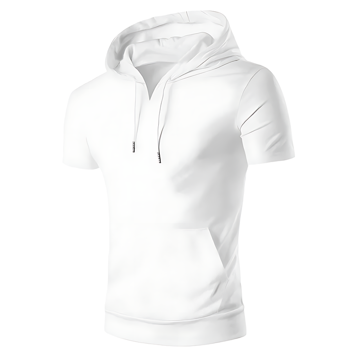 Elite Men's Short-Sleeve Hooded Performance Top