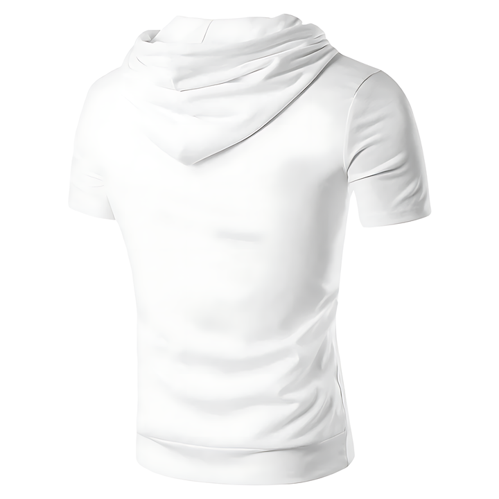 Elite Men's Short-Sleeve Hooded Performance Top