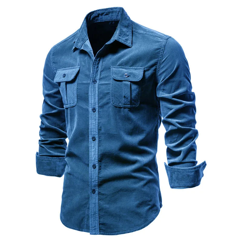 Well-Fit Organic Cotton Corduroy Shirt