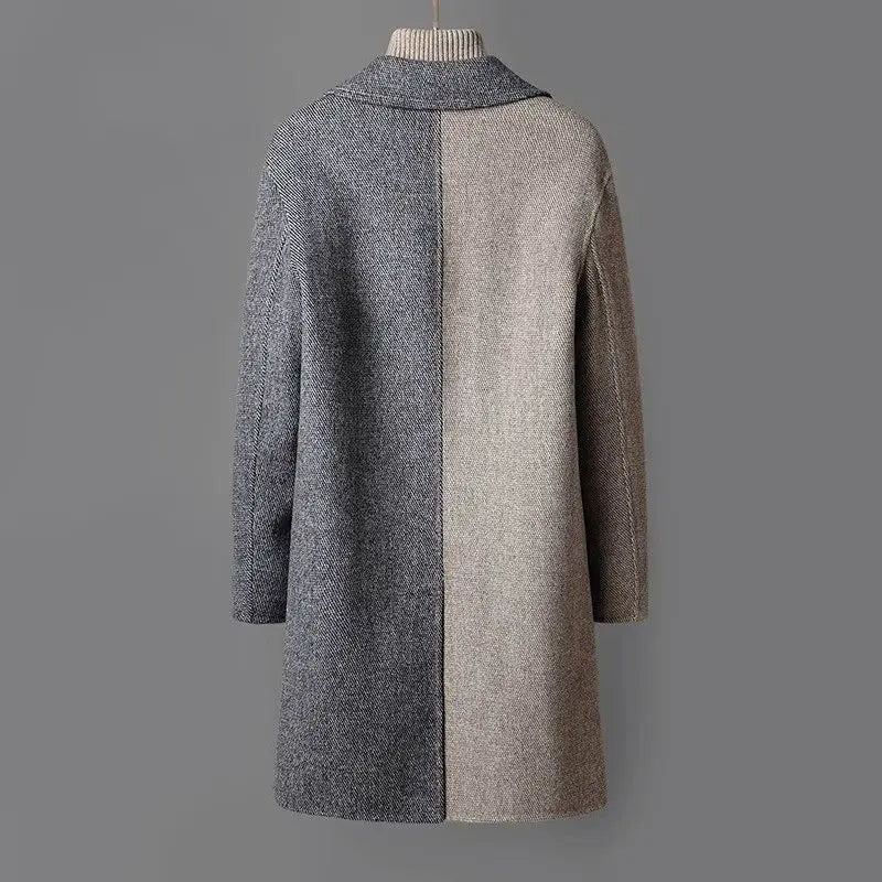 Langston Woolen Dual-Tone Coat