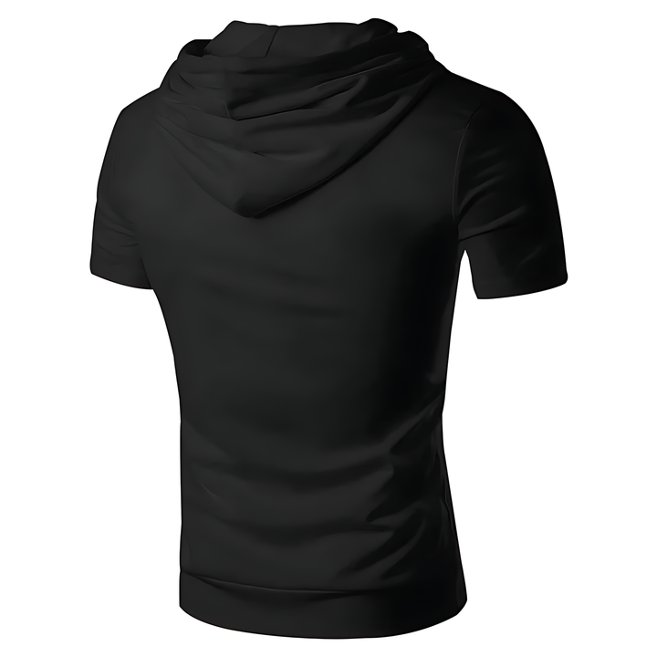 Elite Men's Short-Sleeve Hooded Performance Top