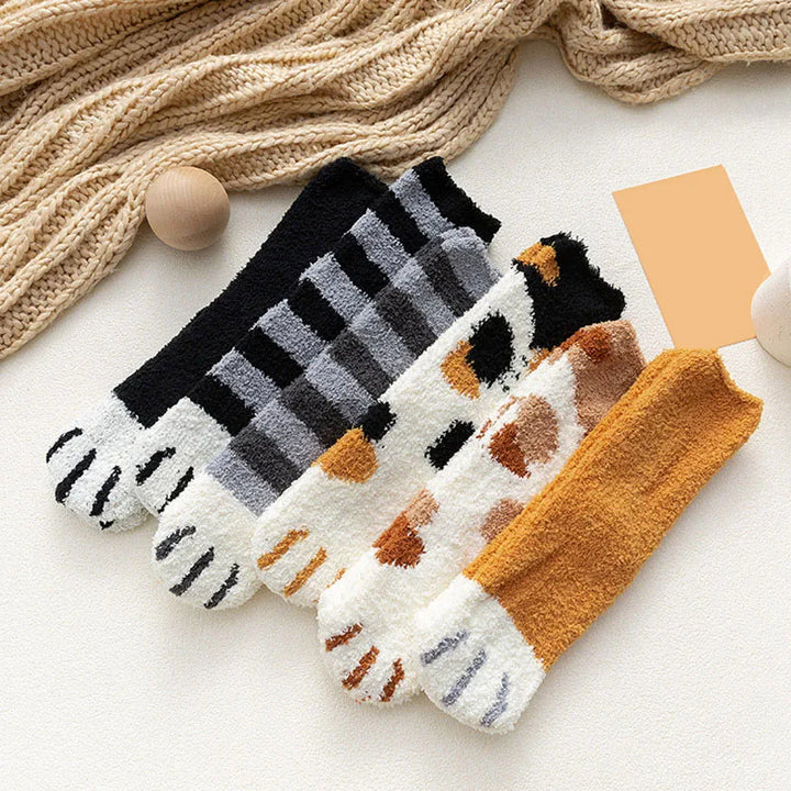 Pawfectly Cozy Cat Claw Socks (Six Pack Bundle)