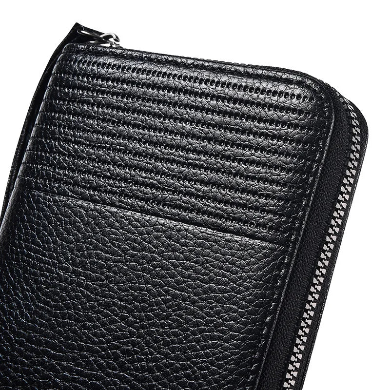 Clairfort Business Wallet - RFID Blocking Leather Clutch & Card Holder