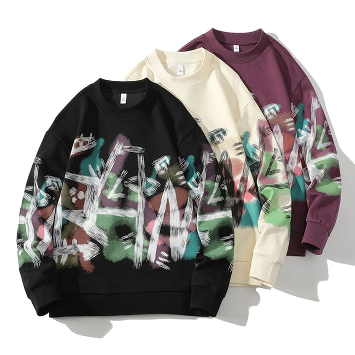 Urban Graffiti Oversized Sweatshirt