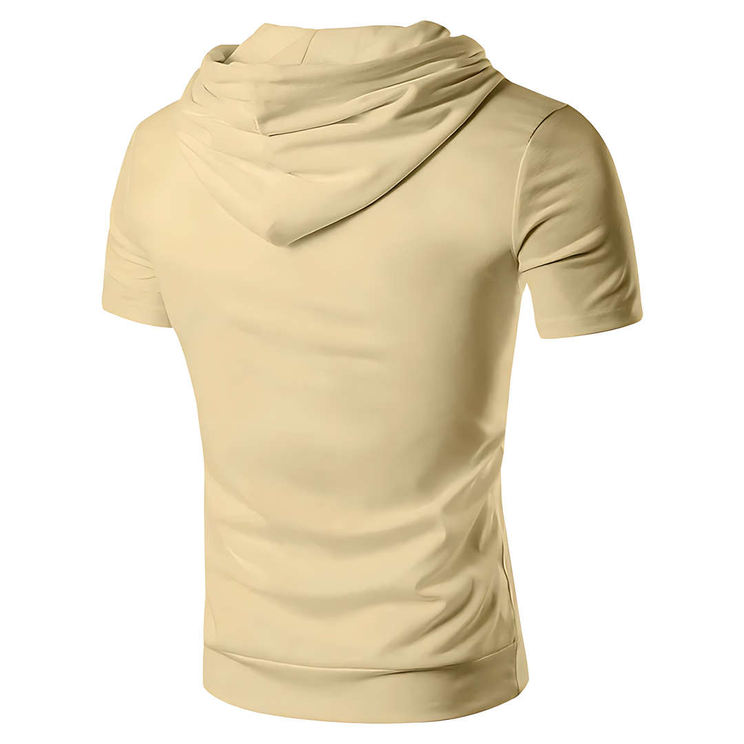 Elite Men's Short-Sleeve Hooded Performance Top