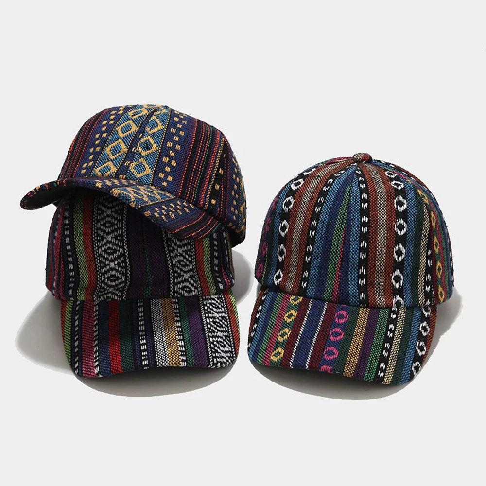 Boho Woven Baseball Cap