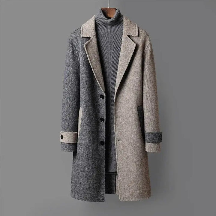 Langston Woolen Dual-Tone Coat