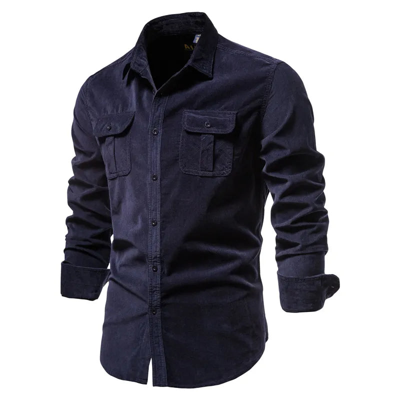 Well-Fit Organic Cotton Corduroy Shirt