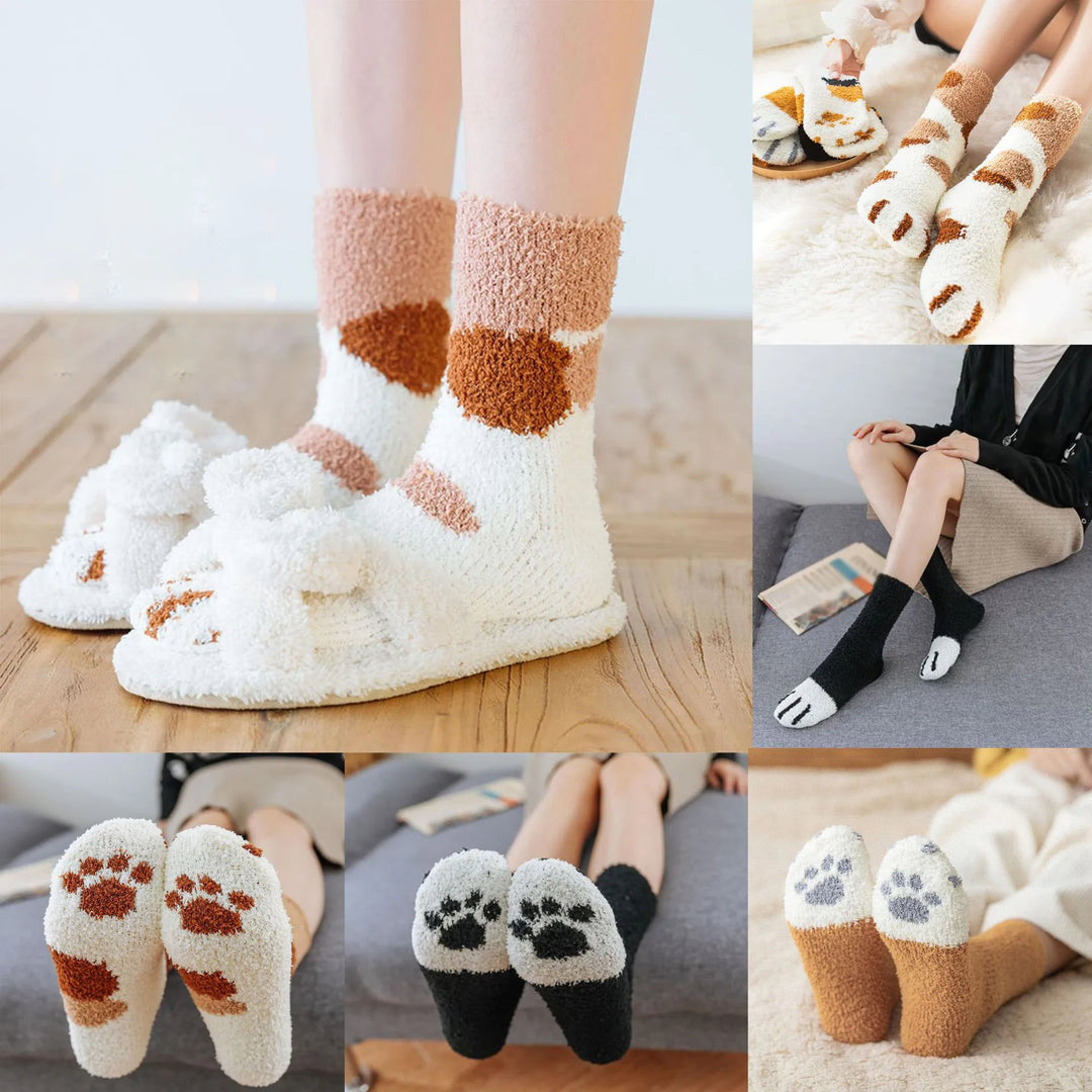 Pawfectly Cozy Cat Claw Socks (Six Pack Bundle)