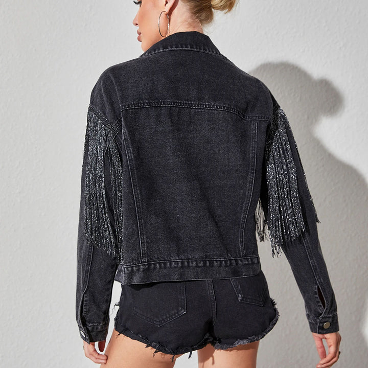 Sienna Tassel Denim Jacket