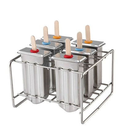 Stainless Steel Popsicle Mold Set with Holder