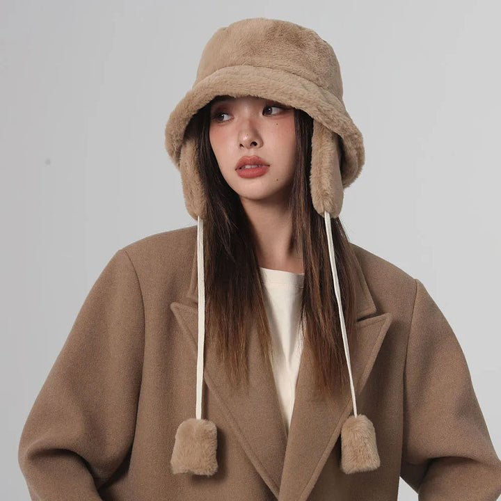 Evelina Fur Bucket Hat