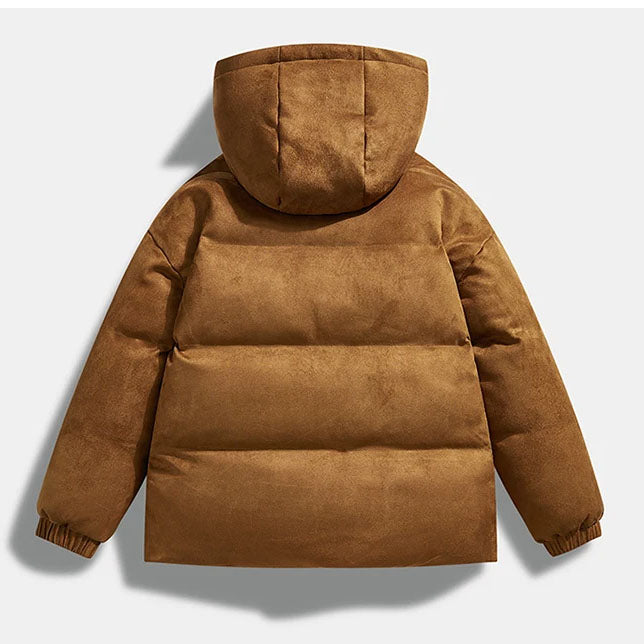 Brayden Suede Winter Puffer Coat