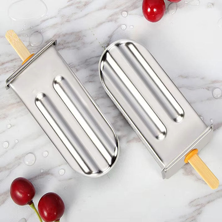 Stainless Steel Popsicle Mold Set with Holder