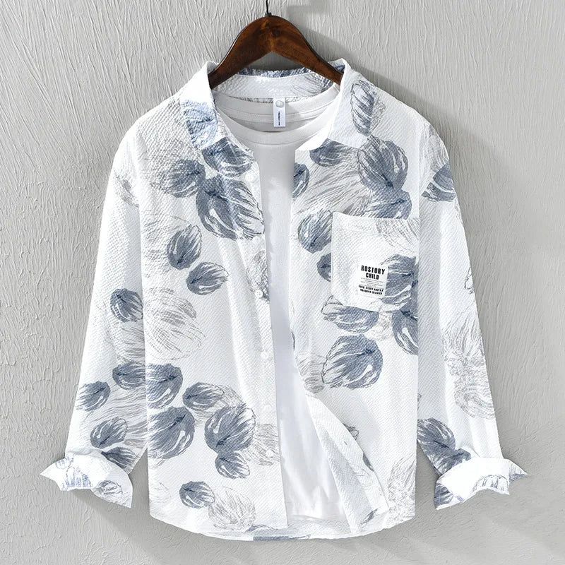 Soft Tones Tropical Shirt for Men