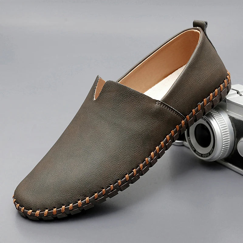 Classic Slip-On Leather Loafers