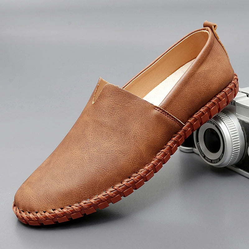 Classic Slip-On Leather Loafers