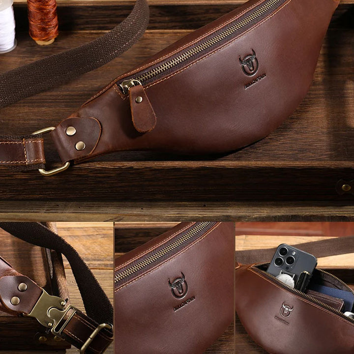 Vettore Retro Leather Belt Bag