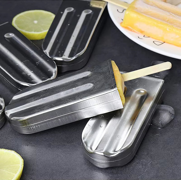 Stainless Steel Popsicle Mold Set with Holder