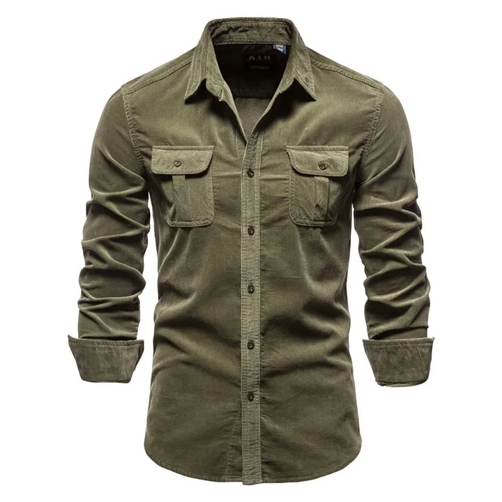 Well-Fit Organic Cotton Corduroy Shirt