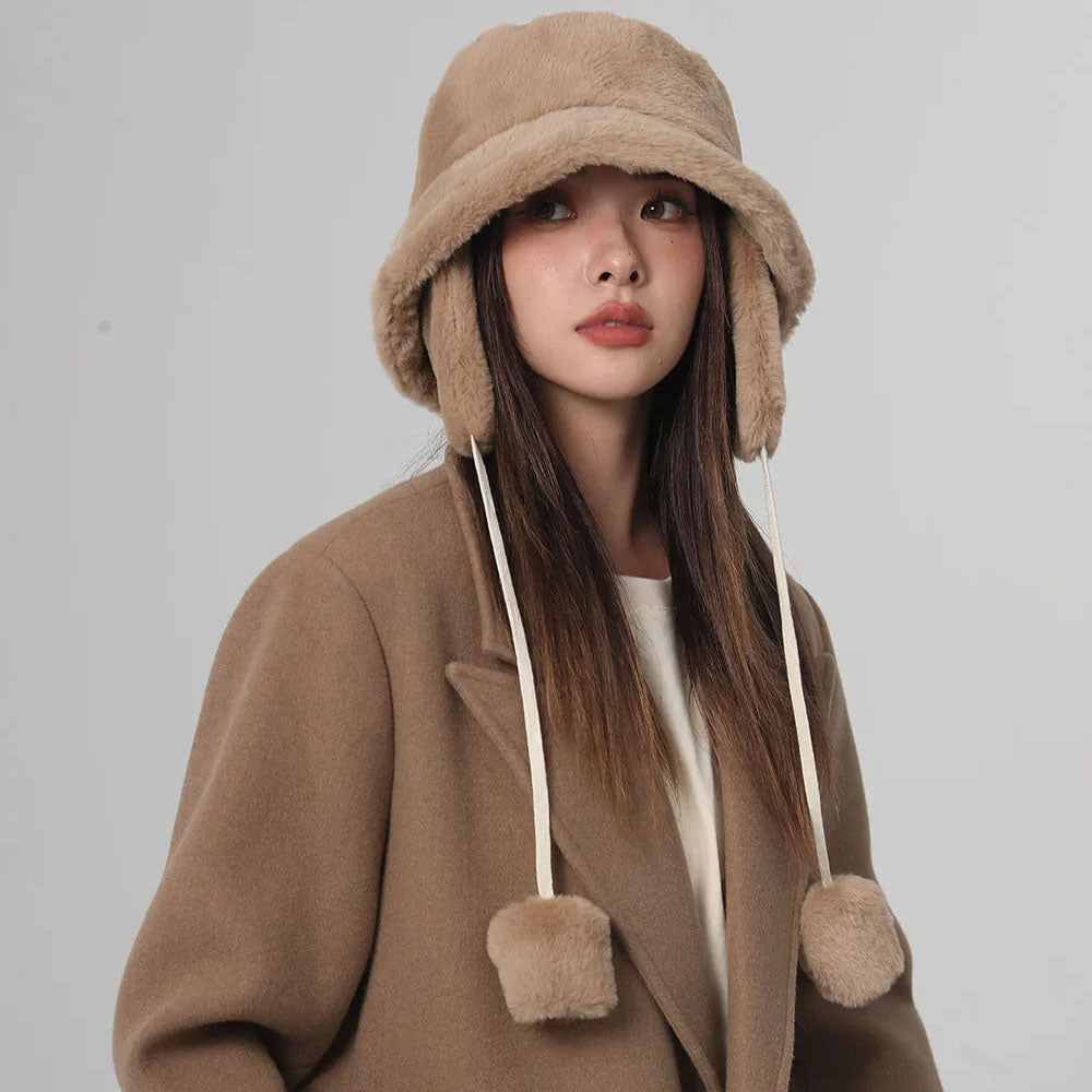 Evelina Fur Bucket Hat