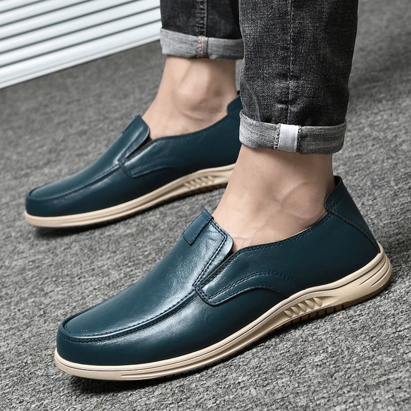 Classic Leather Comfort Loafers for Men