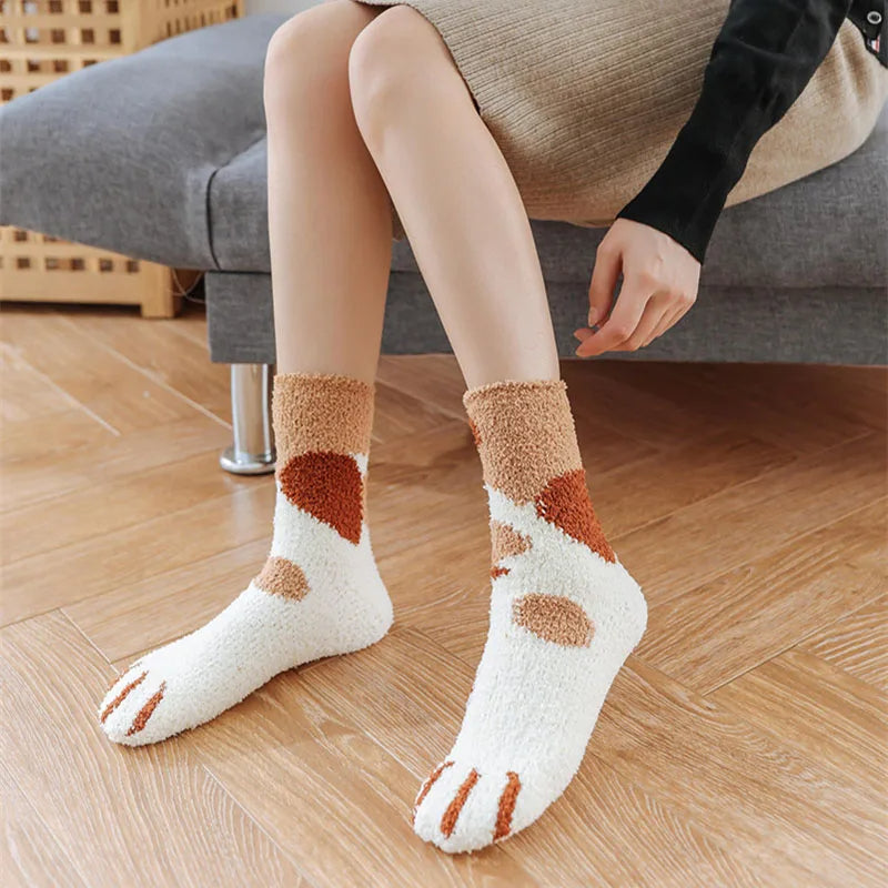 Pawfectly Cozy Cat Claw Socks (Six Pack Bundle)