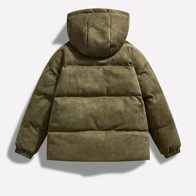 Brayden Suede Winter Puffer Coat