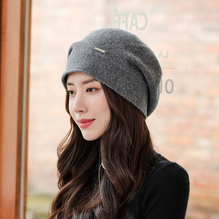 Slouchy Soft Cashmere Blend Beret