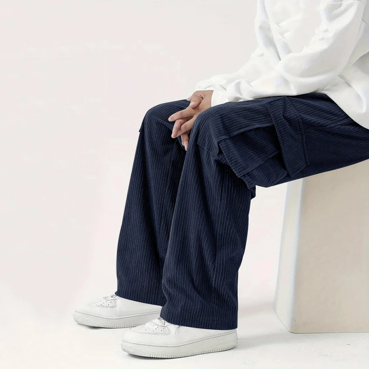 Venturo Corduroy Straight-Leg Pants