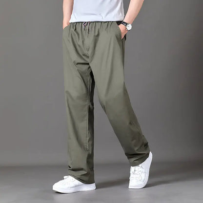 Street Style Loose-Fit Cotton Pants