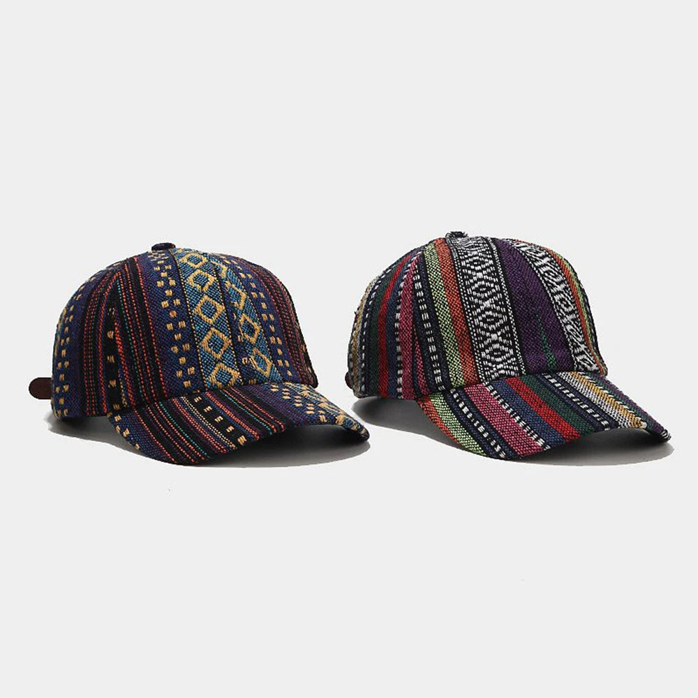 Boho Woven Baseball Cap