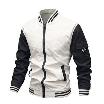 Men's Thin Windbreaker Bomber Jacket