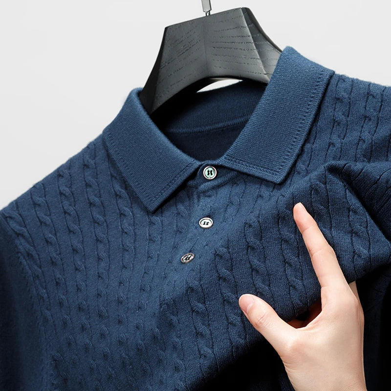 Vittori Knit Polo Sweater