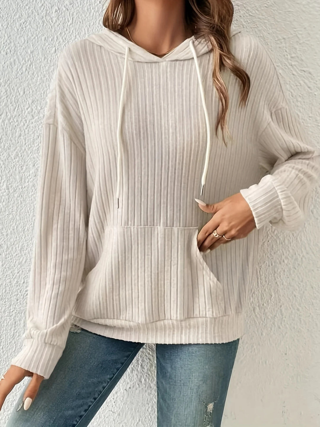 Giulia Cozy Ribbed Hoodie