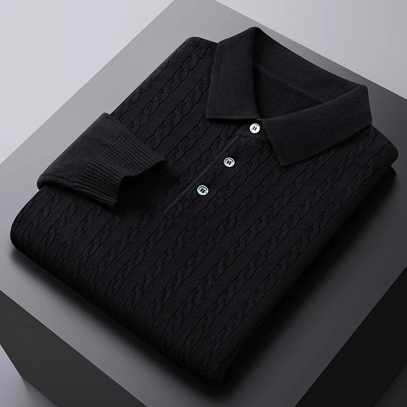 Vittori Knit Polo Sweater