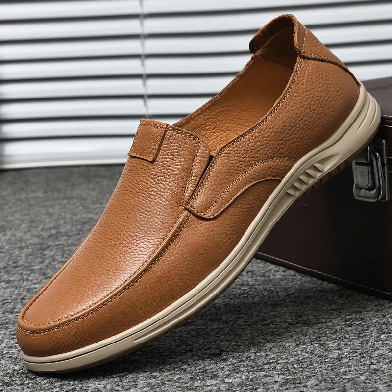 Classic Leather Comfort Loafers for Men